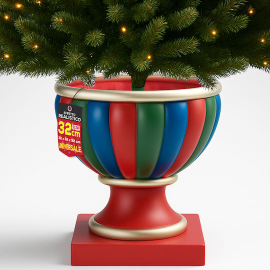 Weihnachtsbaumständer Metall Rot Ψάθινη