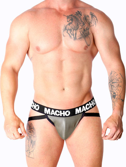Macho Underwear Ανδρικό Εσώρουχο Jockstrap Γκρι