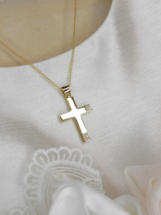 Women's Gold Cross 14K with Chain