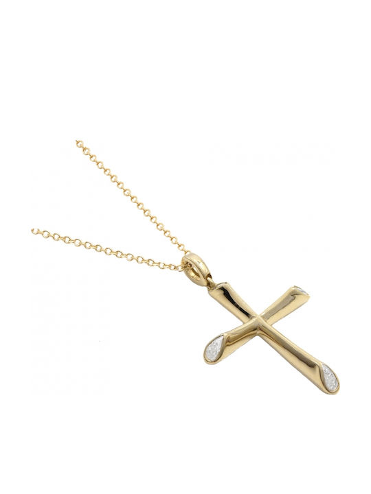 Women's Gold Cross 14K with Chain