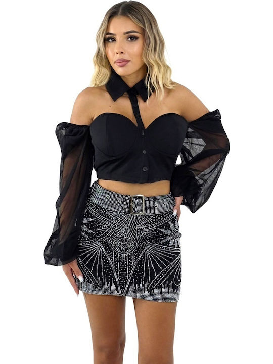 Women's Skirt-Shorts Black