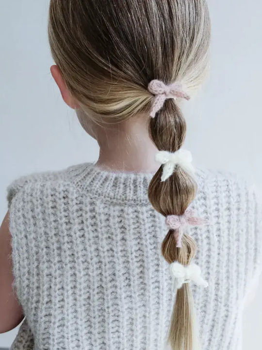 Mimi & Lula Σετ 8 Λαστιχάκια Μαλλιών Mini Ponies Granny Knitted Bow