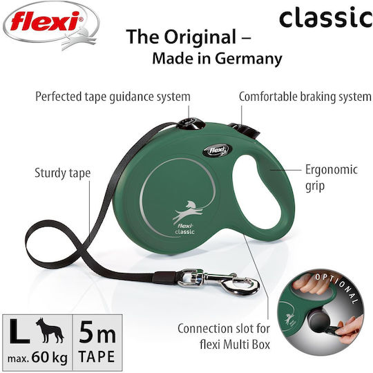 Flexi Hundeleine/Führleine Riemen in Grün Farbe