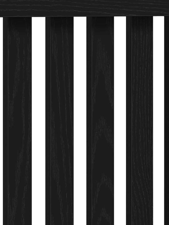 vidaXL Husă Pentru Radiator Din PAL Negru 172x19x81,5cm