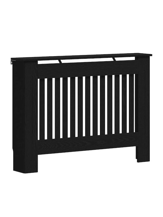 vidaXL Husă Pentru Radiator Din PAL Negru 112x19x81.5cm