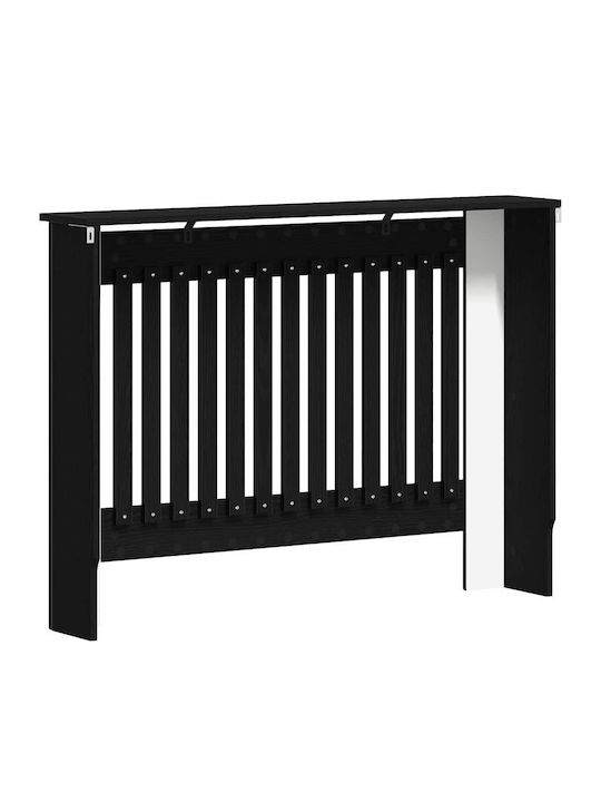 vidaXL Husă Pentru Radiator Din PAL Negru 112x19x81.5cm