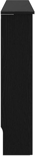 vidaXL Heizkörperabdeckung aus Spanplatte Schwarz 112x19x81.5cm