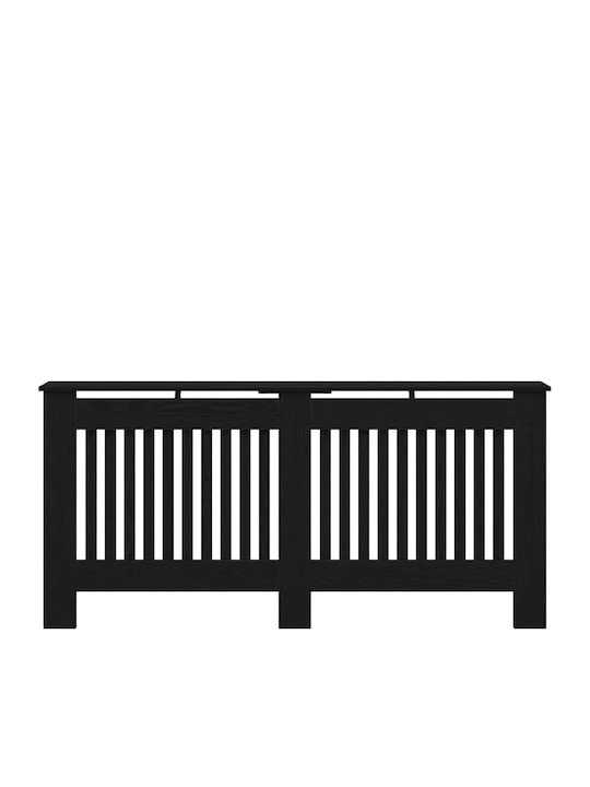 vidaXL Husă Pentru Radiator Din PAL Negru 172x19x81,5cm