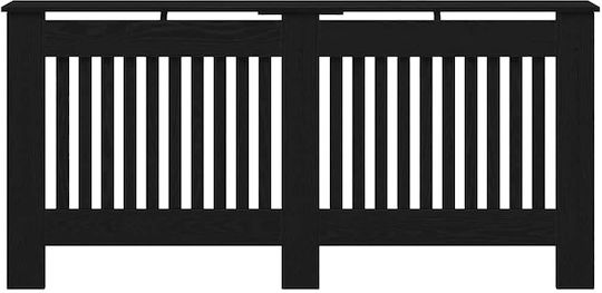 vidaXL Husă Pentru Radiator Din PAL Negru 172x19x81,5cm