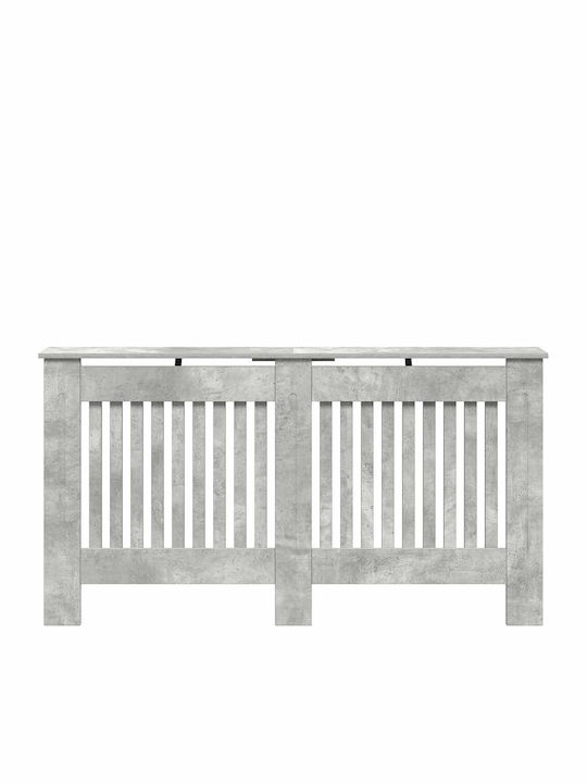 vidaXL Heizkörperabdeckung aus Spanplatte Grau 152x19x81.5cm