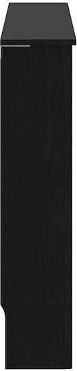vidaXL vidaXL Radiator Cover from Particleboard Black 152x19x81.5cm