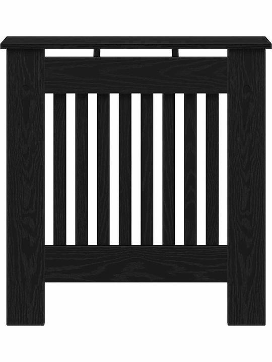 vidaXL vidaXL Radiator Cover from Particleboard Black 78x19x81.5cm