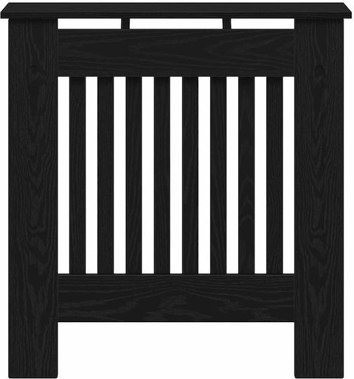 vidaXL vidaXL Radiator Cover from Particleboard Black 78x19x81.5cm