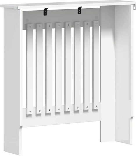 vidaXL White Particleboard Radiator Cover 78x19x81.5cm