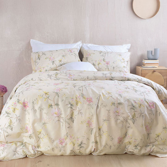 Rythmos Duvet Set Queen 220x240cm Benetita Graphite 3pcs 380 GSMGsm