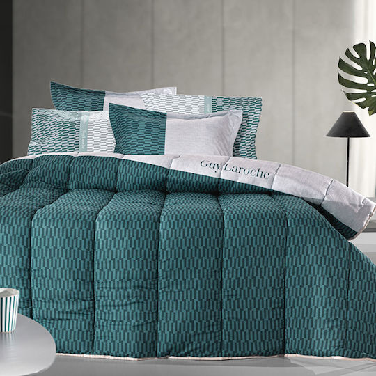 Guy Laroche Пухено Куинсайз 220x240бр Status Петрол 530 г/м²Gsm