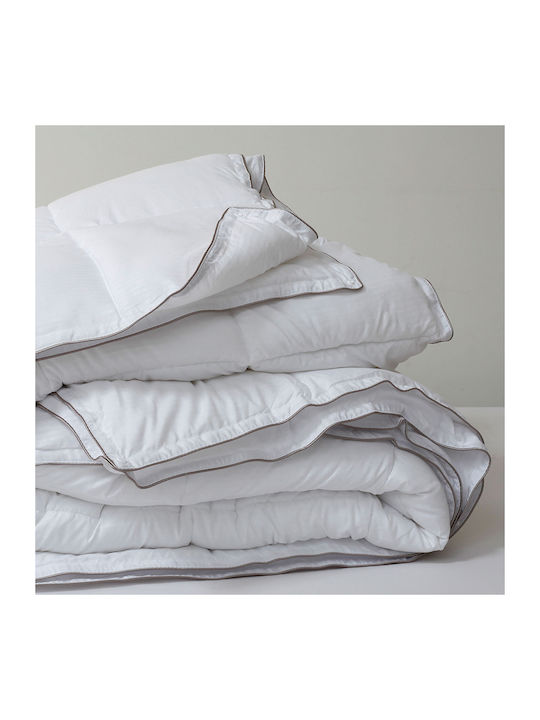 Melinen Πάπλωμα Υπέρδιπλο με Γέμιση Microfiber 240x260εκ. Λευκό 400 GSM 4.5 togs