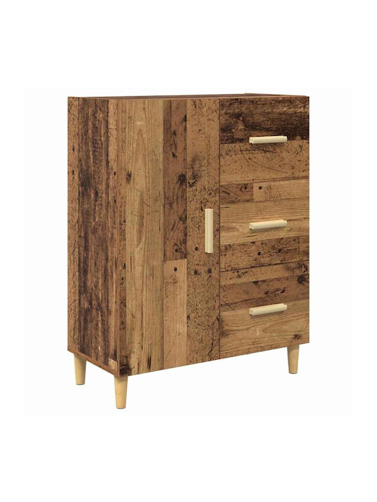 Sideboard Wooden with Drawers Coffee 34x69.5x90cm