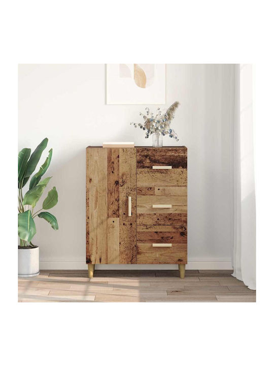 Sideboard Wooden with Drawers Coffee 34x69.5x90cm