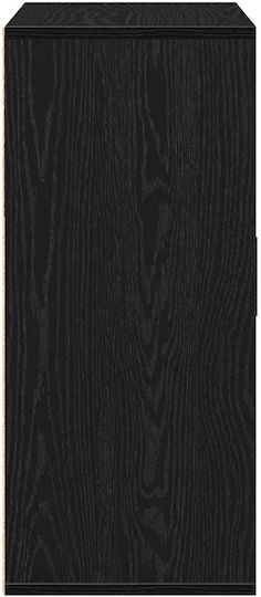 Μπουφές Ξύλινος με Συρτάρια Μαύρη Δρυς 60x31x70cm