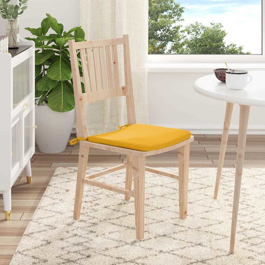 vidaXL Μαξιλάρι Καναπέ από Βελούδο Κίτρινο 40x40εκ.