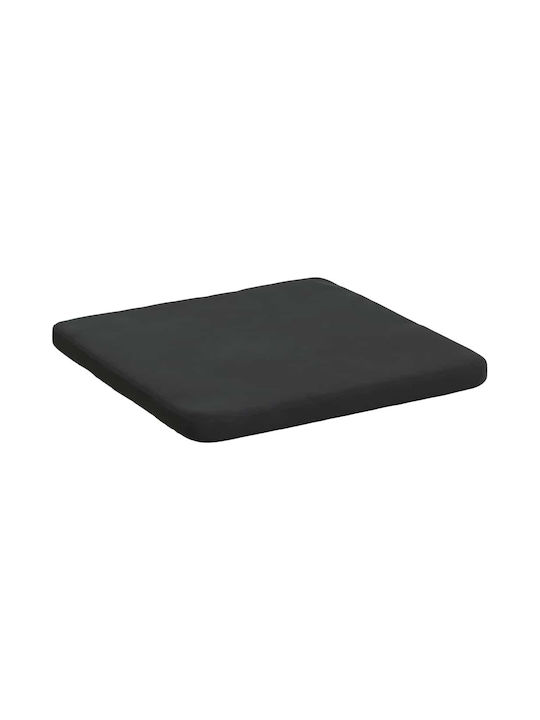 vidaXL Perna De Canapea Din Catifea Neagră 40x40cm