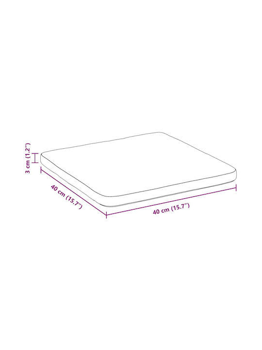 vidaXL Perna De Canapea Din Catifea Neagră 40x40cm