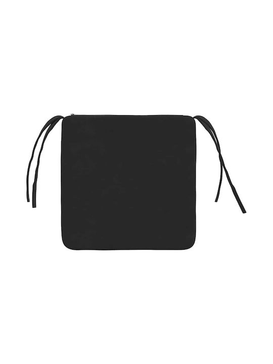vidaXL Perna De Canapea Din Catifea Neagră 40x40cm