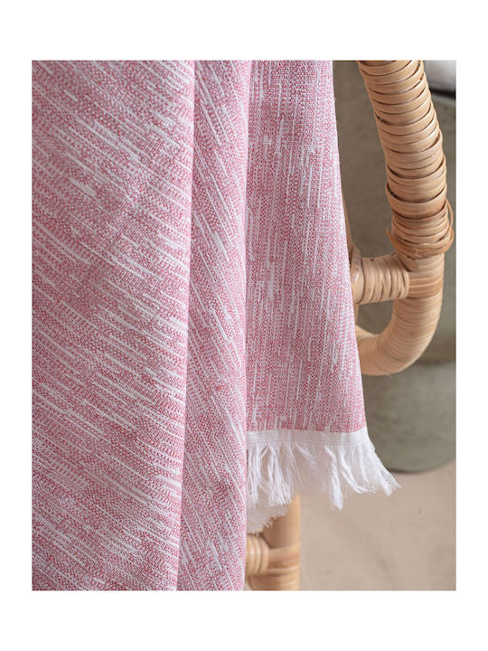 Rythmos Vernier Three-Seater Sofa Throw Two Sides Jacquard 180x280cm Pink