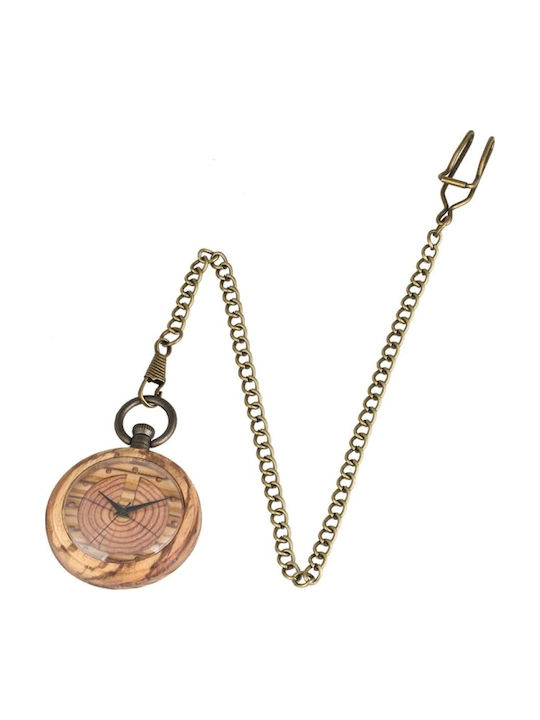 Gorben Ceas Bărbați 48mm De Buzunar Baterie Maro