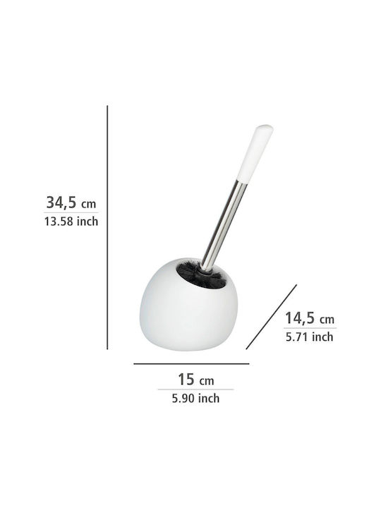 Ceramic Toilet Brush White