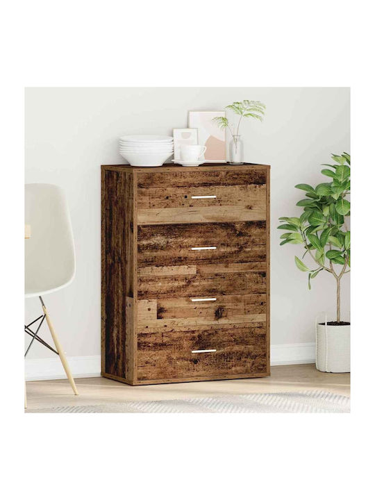 Comoda pentru Dormitor cu 4 sertare Coffee 60x31x84buc