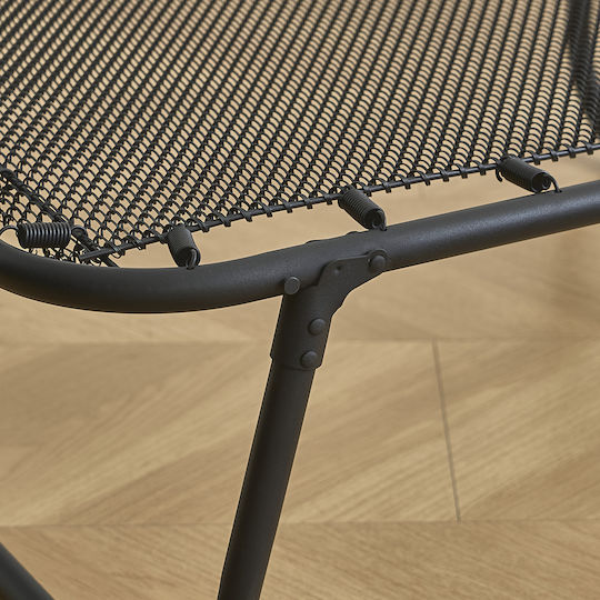 Klappbett mit Matratze 12cm Einzel Schwarz 180x80x33cm