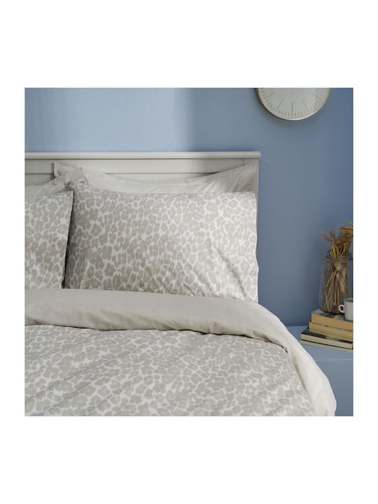 Charalambidis Textiles Duvet Cover Single 160x240 Leopard Ecru