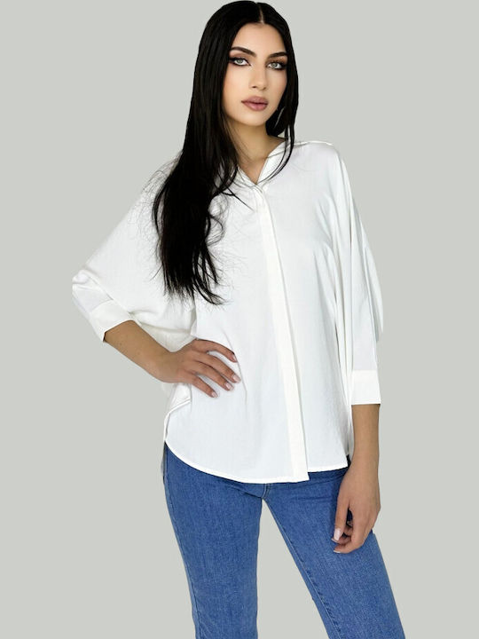 Women's Long Sleeve Shirt White