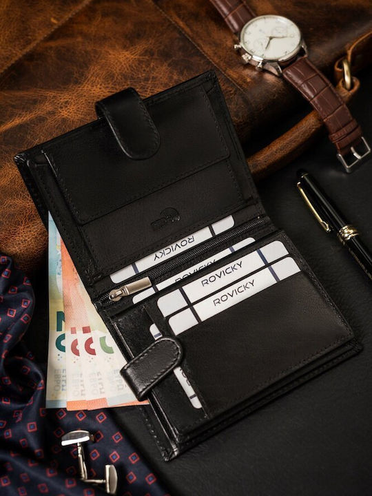 Leather Men's Wallet Black