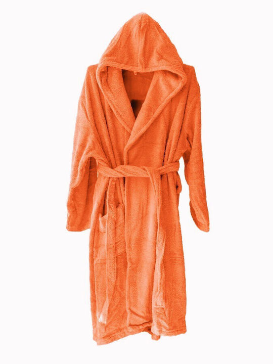 Belotex Bathrobe with Hood Orange 500gr/m²
