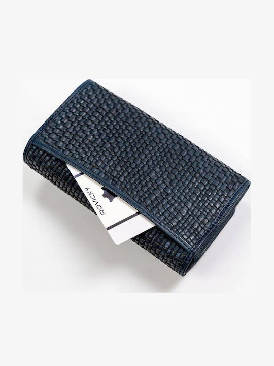 Groß Leder Damen Geldbörse Marineblau