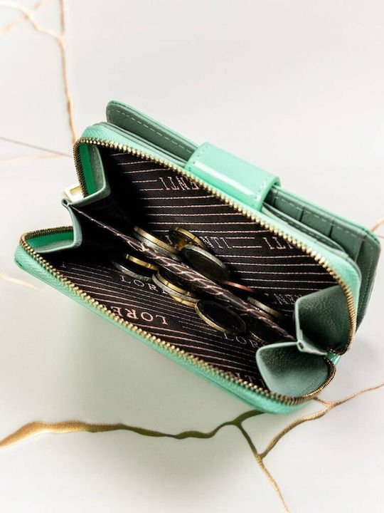 Leather Women's Wallet with RFID Green
