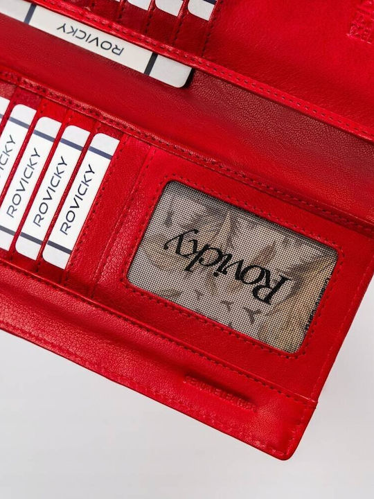 Голяма Дамско Портмоне с RFID Червен