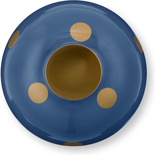 PiP Studio Metallische Blaue Vase