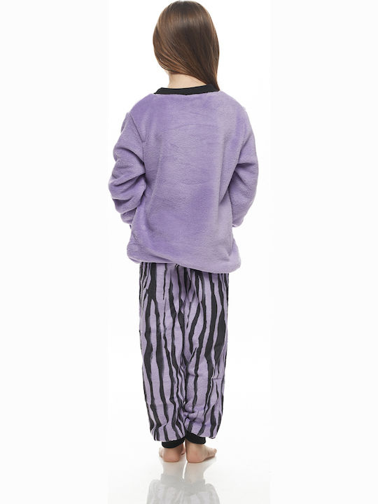 Galaxy Pijama pentru copii De iarnă Fleece Lilac