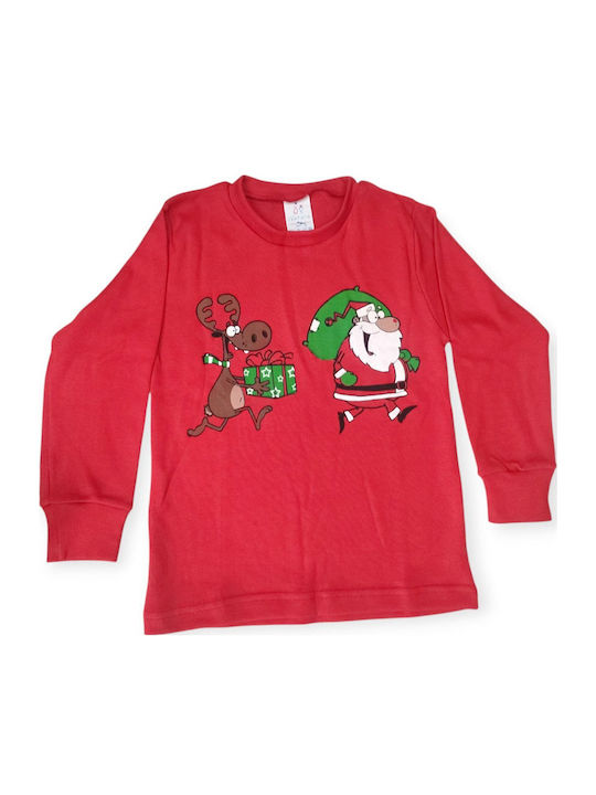 Natura Детска пижама Зимна Red, Black