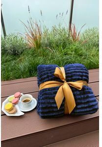 Cotton Market Υπέρδιπλη 220x240εκ. Navy