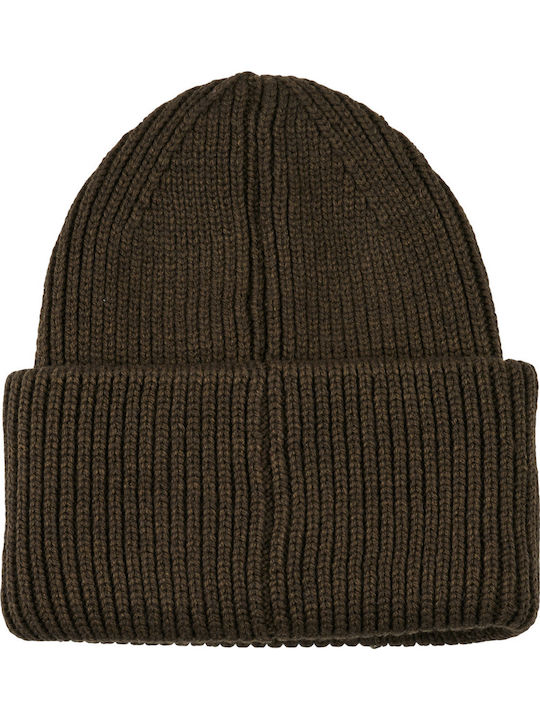 Beanie Γυναικείος Σκούφος Πλεκτός σε Χακί χρώμα