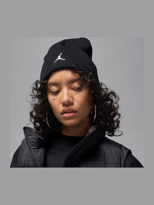 Peak Beanie Unisex Căciulă Tricotat în culoarea Negru