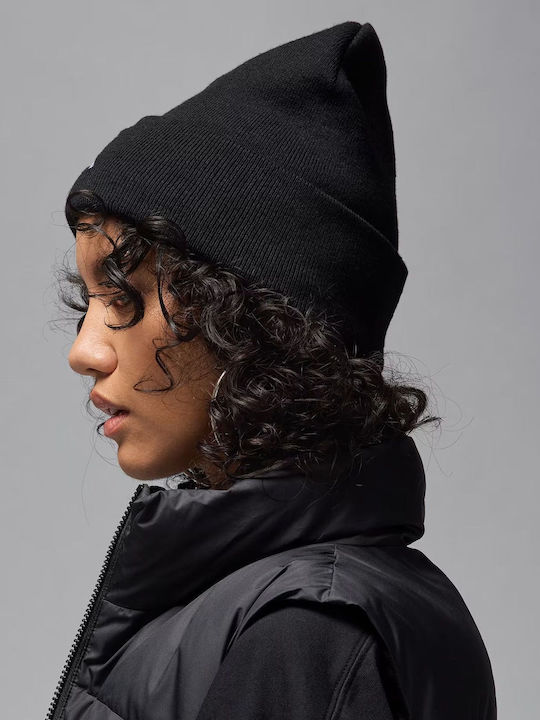 Peak Beanie Unisex Căciulă Tricotat în culoarea Negru