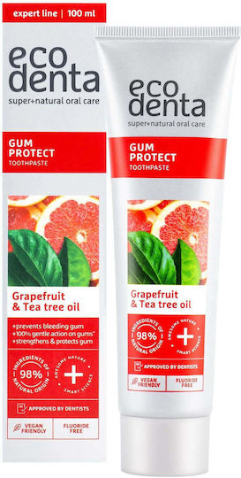 Zahnpasta Kaugummischutz Teebaumöl Kaugummischutz Ecodenta 100 ml