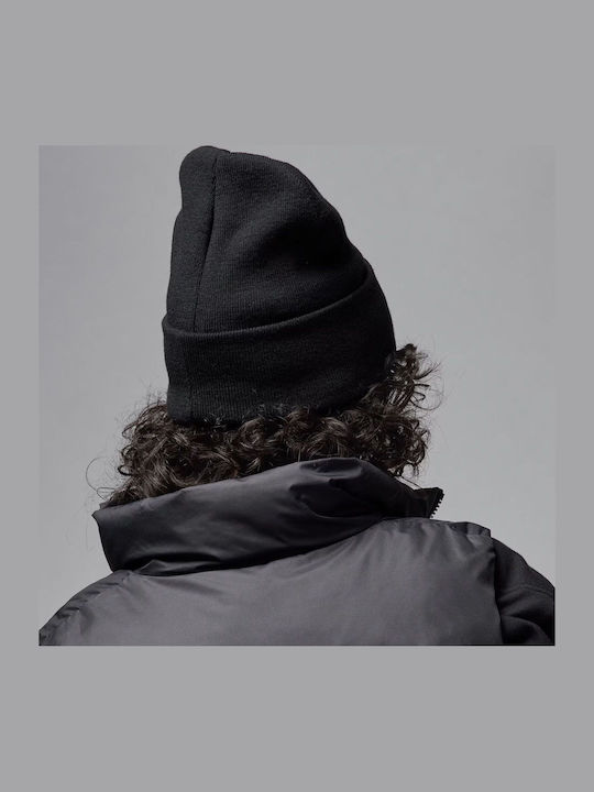 Peak Beanie Unisex Căciulă Tricotat în culoarea Negru