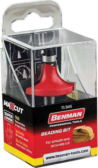 Benman Φρέζα Στρογγυλέματος σε Ξύλο 32.7mm x 8mm με Οδηγό και Ρουλεμάν
